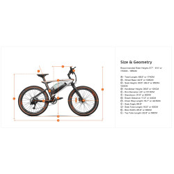 Eahora APUS 26” – Хибриден електрически велосипед 48V 20Ah, 750W