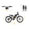 Eahora Romeo Pro 2 – 3000W Dual Motor Fatbike, 52V 70Ah батерия, пълен амортисьор, 74 km/h