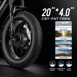 Eahora Terra  – 1000W електрически велосипед 48V 15Ah, 20” Fat Tire, 53 km/h