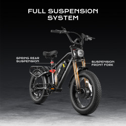 Eahora Terra 2 48V 1500W Dual Motor Fat Tire електрически велосипед