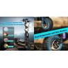 Офроуд електрическа тротинетка Quickwheel Viper 10000W, 72V/40Ah – Непобедима мощност за екстремни условия