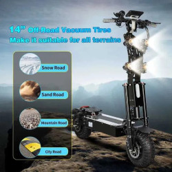 Офроуд електрическа тротинетка Quickwheel Viper 10000W, 72V/40Ah – Непобедима мощност за екстремни условия