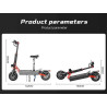 Офроуд електрическа тротинетка Quickwheel Explorer Plus 8000W, 60V/43Ah – Мощност и стабилност за най-трудните терени