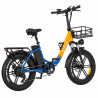 Ridstar MN-20 Сгъваем Електрически Велосипед 1000W 48V 15Ah Fat Tire