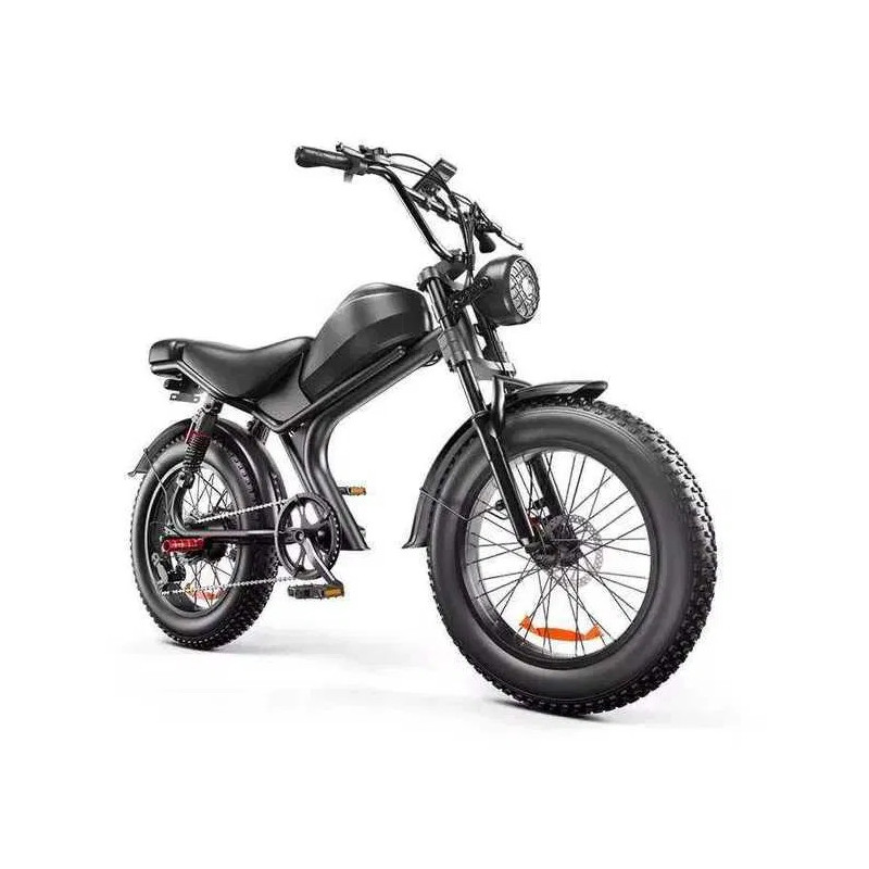 Електрически велосипед Electric C93, 48V, 1000W, 20Ah – Мощност и стил в черен цвят