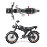 Електрически велосипед Electric C93, 48V, 1000W, 20Ah – Мощност и стил в черен цвят