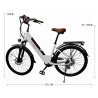 Електрически дамски велосипед Vomo CS20, 250W, 10Ah/36V, 26"+подаръци – Стил и комфорт за жените