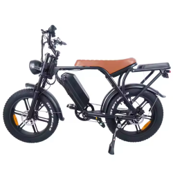 Електрически велосипед Electric V8, 750W, 15Ah – Кафяв цвят, Мощност и стил