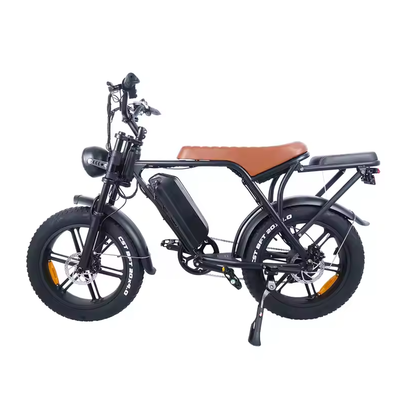 Електрически велосипед Electric V8, 750W, 15Ah – Кафяв цвят, Мощност и стил
