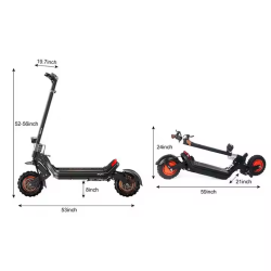 Електрически скутер/тротинетка G63 Dual 2400W, 48V/20.4Ah, 11 inch – Мощност и Комфорт