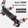 Електрически скутер/тротинетка G63 Dual 2400W, 48V/20.4Ah, 11 inch – Мощност и Комфорт