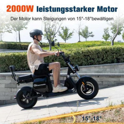 Електрически скутер EVERCROSS 702, 2000W, 30Ah/60V – Висока мощност и ефективност за екстремно каране