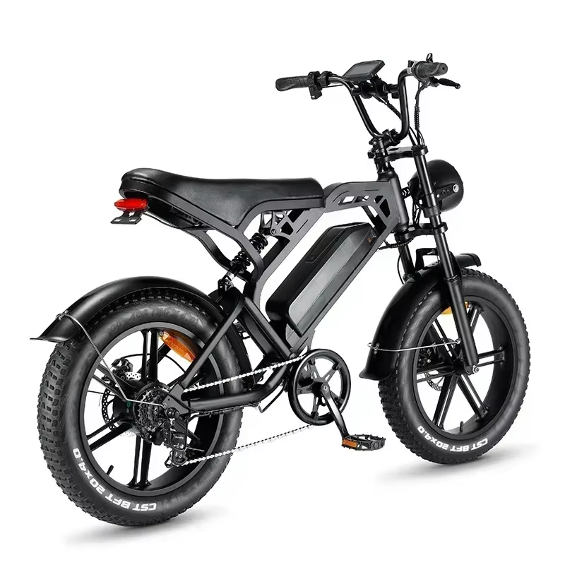 Ретро електрически Fat Bike 1000W – Перфектен за град и офроуд