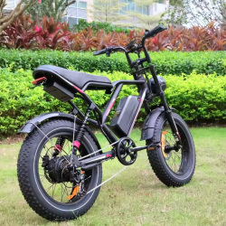 Ретро електрически Fat Bike 1000W – Перфектен за град и офроуд