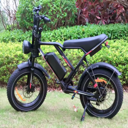 Ретро електрически Fat Bike 1000W – Перфектен за град и офроуд