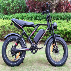 Ретро електрически Fat Bike 1000W – Перфектен за град и офроуд
