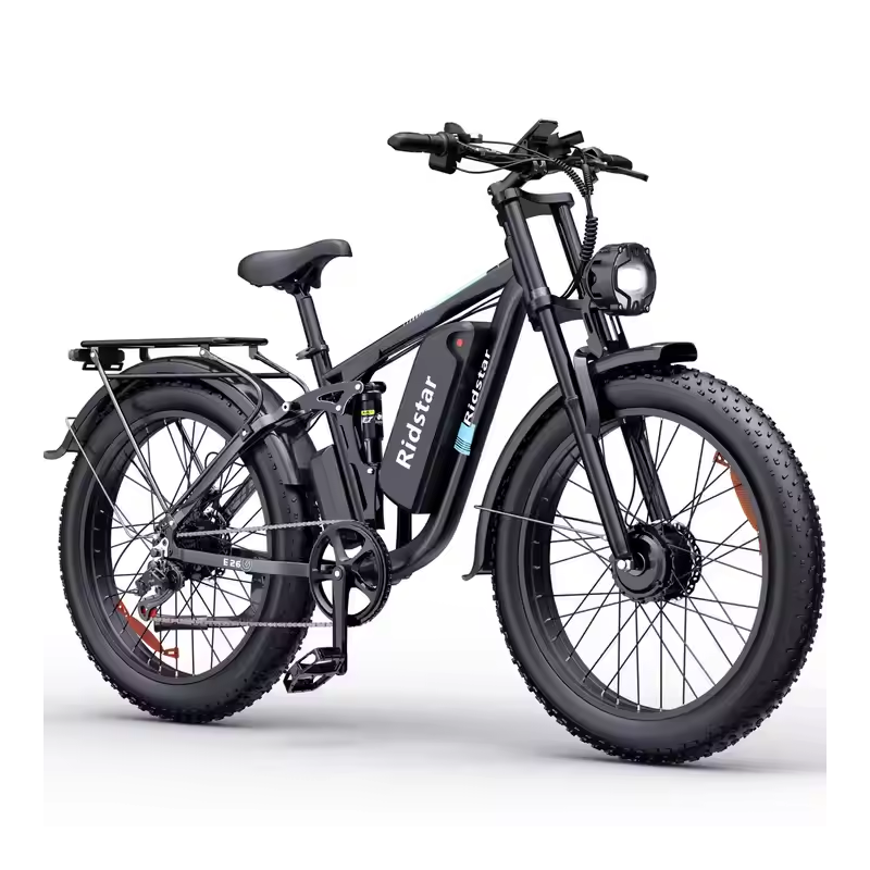 Ridstar E26 Pro – Електрически велосипед 1000W, 48V 23Ah, 26" Fat гуми, пълно окачване