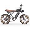 Ridstar Q20-Luxe – Електрически велосипед 1000W, 48V 20Ah, 20" Fat гуми, Маслени спирачки