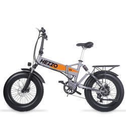 HEZZO T7 – Сгъваем електрически велосипед 750W, 48V, с дебели гуми