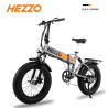 HEZZO T7 – Сгъваем електрически велосипед 750W, 48V, с дебели гуми